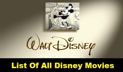list   disney movies  disney cartoons