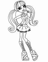 Monster High Pages Coloring Draculaura Frankie Stein sketch template