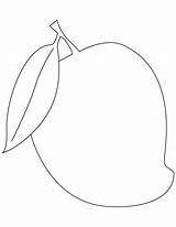 Mango Coloring Pages Fruit Drawing Kids Draw Plum Colouring Clipart Line Color Fruits Drawings Worksheet Printable Clip Preschool Worksheets Sheets sketch template