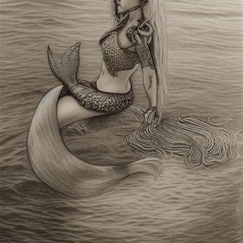 Realistic Mermaids Drawings