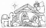 Nativity Coloring Jesus Pages Scene Cartoon Printable Manger Clipart Christmas Depiction Kids Crafts Colorluna Color Drawing Print Sheets Size Getcolorings sketch template