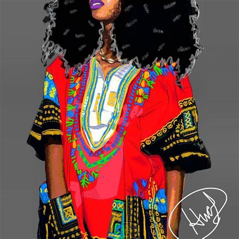 Illustration Artwork Digital Art Black Art Afro Digital