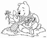 Coloring Winnie Pooh Pages Classic Popular sketch template
