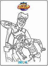 Danger Colorare Capitan Cartoni Animati Avventure Cartone Wiki Jace Henri Thunderman Nickelodeon Bambini Colorier Animato Lineart Pepe Colori Dei Printable sketch template