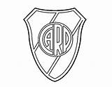 River Plate Coloring Crest Colorear Coloringcrew Atlético sketch template