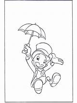 Jiminy Cricket Coloring Pages Disney Popular sketch template