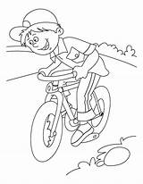 Coloring Pages Riding Bike Bicycle Ride Kids Choose Board Printable Getcolorings sketch template