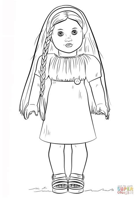 printable coloring pages  american girl dolls learn  color