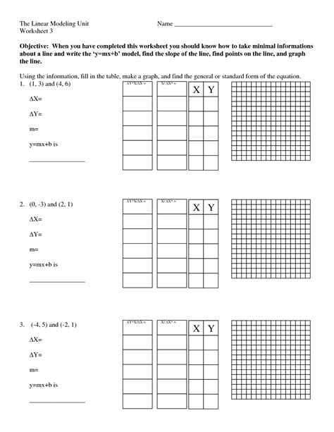 finding slope  tables worksheet answer key view resource