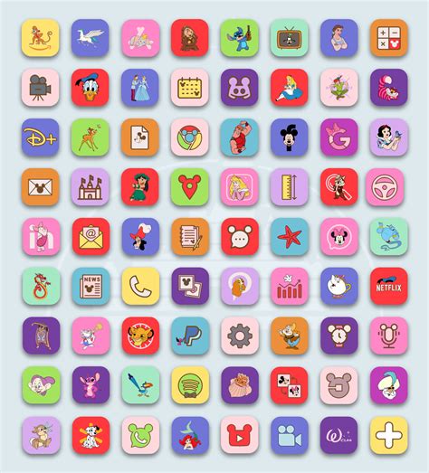 disney app icons ios android disney app icons aesthetic  iphone