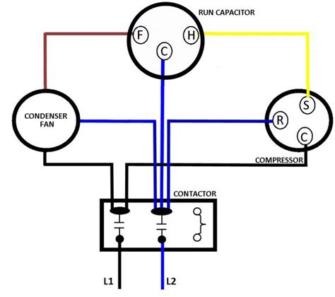 wiring diagram  dual run capacitor wiring diagram