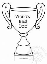 Trophy Coloring Dad Award Pages Father Fathers Worlds Outline Cup Popular Getdrawings Coloringpage Eu sketch template
