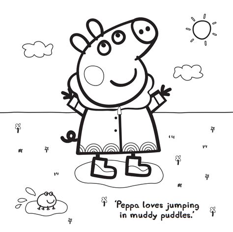peppa pig colouring pages regatta blog