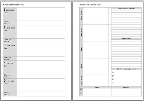 printable teacher planner pages teacher planner templates teacher