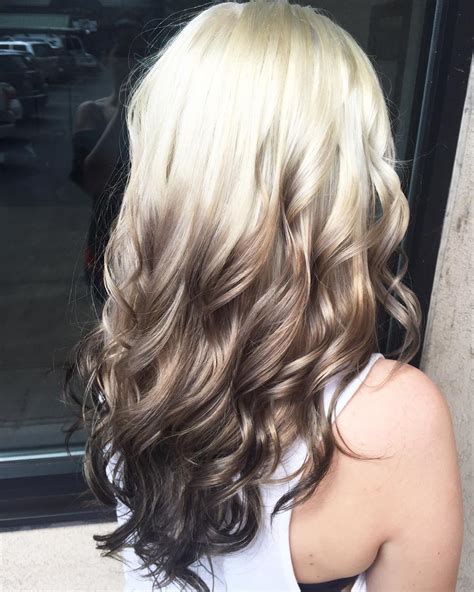ombre hair color ideas  blonde brown red  black hair