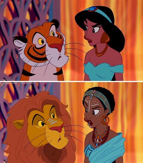 Jasmine Disney Princesses With Different Races
