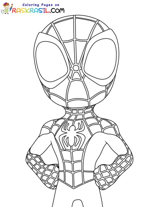 spidey   amazing friends coloring pages coloring pages cartoon