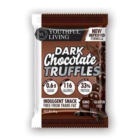 Youthful Living Protein Truffles Dark Chocolate 40g Wellness Warehou