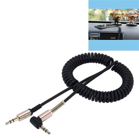 3 5mm 4 Pole Male To Male Plug Audio Aux Retractable Coiled Cable