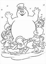 Frosty Snowman sketch template