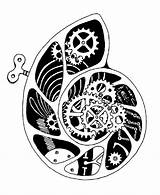 Clockwork Zentangle Struttura Punk Domanda sketch template