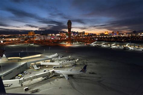mccarran airport installs  led lights  improve visibility airport technology