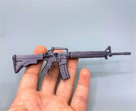 printed mini ar  rifle  printed miniature ar  etsy