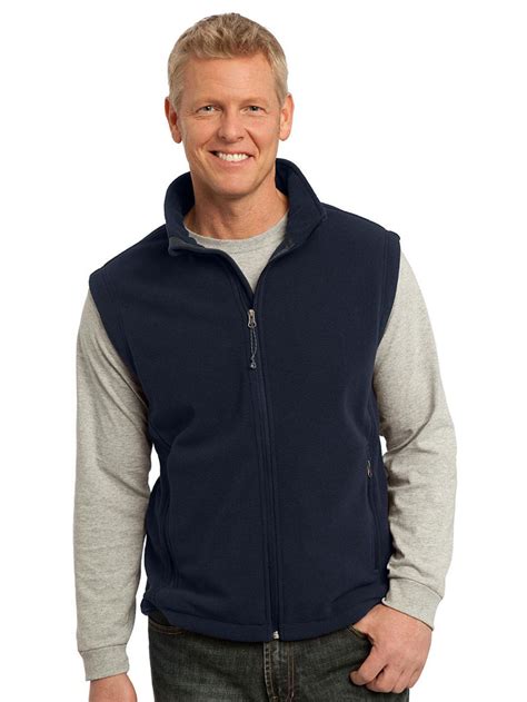 port authority mens super soft fleece adjustable vest true navy xl style  walmartcom