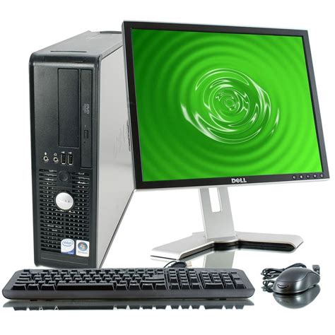 dell optiplex  desktop windows  computer  lcd monitor bundle refurbishedpc