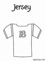 Jerseys Coloringhome sketch template