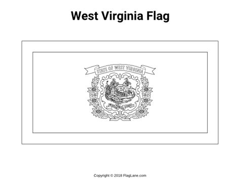 printable west virginia flag coloring page    https