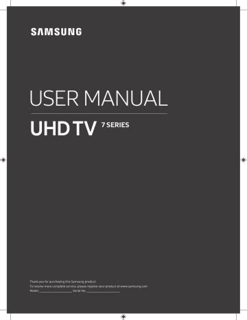 samsung  uhd  flat smart tv nu series  user manual manualzz