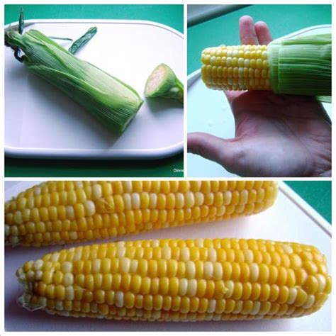 Microwave Corn On The Cob In Husk And Slip Away Silk