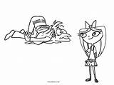 Ferb Phineas Coloring Pages sketch template