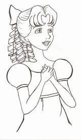 Wendy Darling Disney Faithful Muse Deviantart Template Coloring Pages sketch template