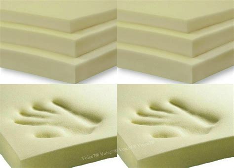 memory foam  cut  multiple  thickness      inches  sizes