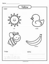 Colors Coloring Pages Preschool Yellow Color Worksheets Activities Printable Colouring Kindergarten Jacket Getcolorings Print Kidsparkz Pre sketch template