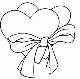 Coloring Pages Heart Hearts Summer Valentines Kids Printable Print sketch template