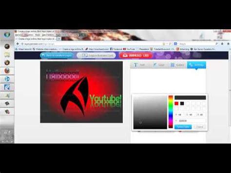 tutorial logo maken youtube