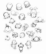 Coloring Baby Pages Animal Sea Cute Animals Sketches Getdrawings Clipart Getcolorings Ocean Paintingvalley sketch template