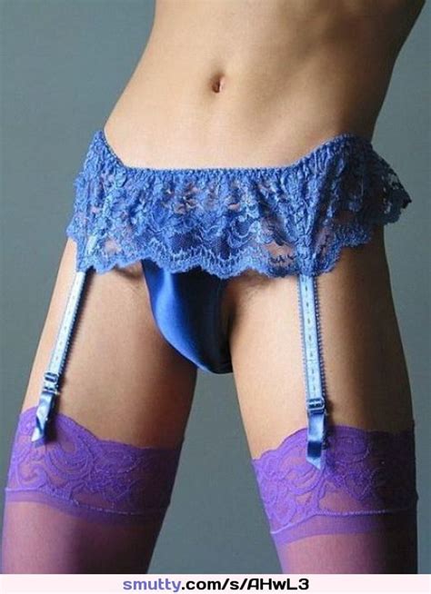 garterbelt stocking panty feminine pantied husband