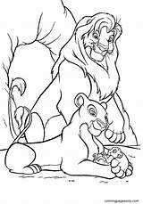 Roi Simba Coloriage Nala Mufasa Sheets Leoni Enfant Coloriages Colorare Leonesse sketch template