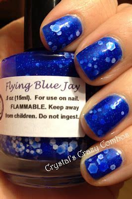 nailventurous flying blue jay yummmmmy blue jay nail polish nails