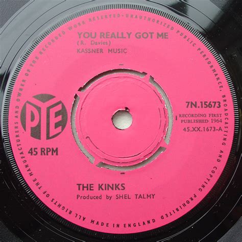 The Kinks You Really Got Me Vinyl 7 45 Rpm Single
