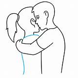 Hug Draw Drawing Step Easy Outline sketch template