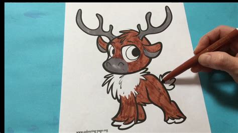 lets color baby sven disney frozen coloring book sven coloring pages