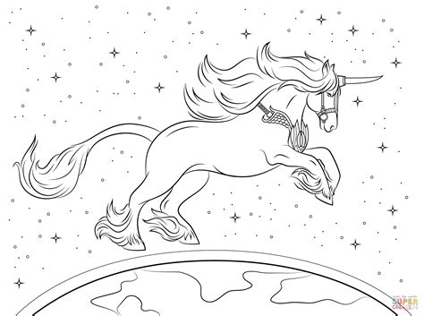 realistic unicorn coloring pages   realistic unicorn