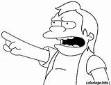 Muntz Simpsons Personnages Colorear sketch template