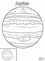 Coloring Pages Jupiter Planet Printable Drawing sketch template