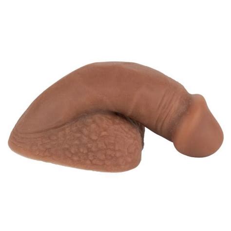 packer gear 5 silicone packing penis brown sex toys at adult empire